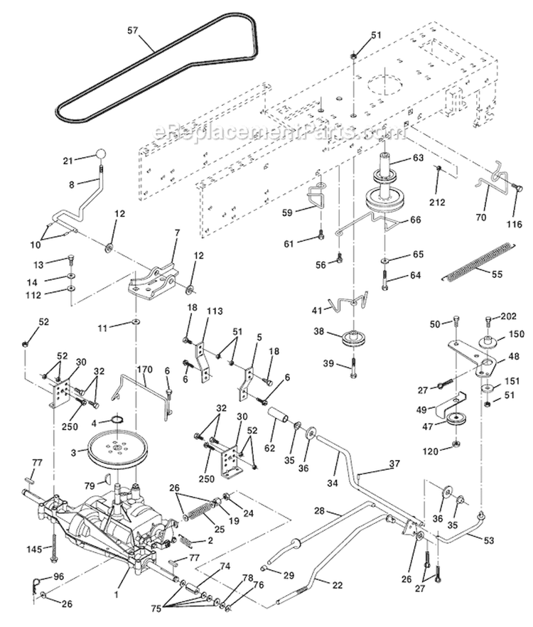 Page C Diagram and Parts List for WE12538L  Weed Eater Lawn Tractor